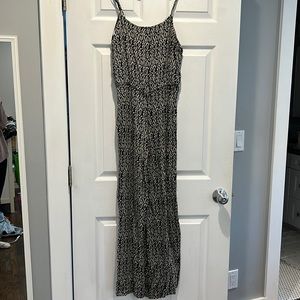 Black and white pants romper